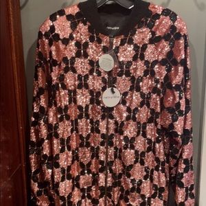 Retrofete embellished bomber